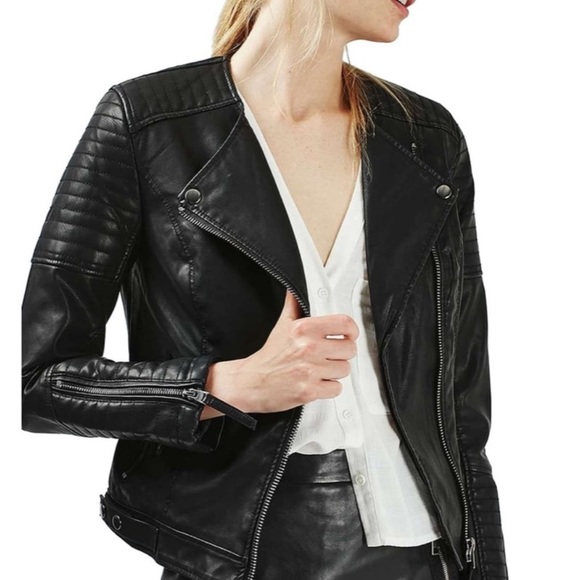 TOPSHOP faux leather jacket - Picture 1 of 4